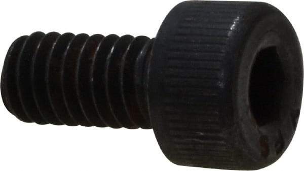 Value Collection - M4x0.70 Metric Coarse Hex Socket Drive, Socket Cap Screw - Grade 12.9 Alloy Steel, Black Oxide Finish, Fully Threaded, 8mm Length Under Head - Americas Industrial Supply