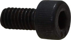 Value Collection - M4x0.70 Metric Coarse Hex Socket Drive, Socket Cap Screw - Grade 12.9 Alloy Steel, Black Oxide Finish, Fully Threaded, 8mm Length Under Head - Americas Industrial Supply