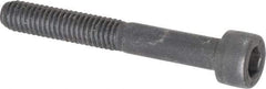 Value Collection - M6x1.00 Metric Coarse Hex Socket Drive, Socket Cap Screw - Grade 12.9 Alloy Steel, Black Oxide Finish, Partially Threaded, 45mm Length Under Head - Americas Industrial Supply