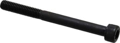 Value Collection - M6x1.00 Metric Coarse Hex Socket Drive, Socket Cap Screw - Grade 12.9 Alloy Steel, Black Oxide Finish, Partially Threaded, 65mm Length Under Head - Americas Industrial Supply