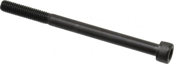 Value Collection - M6x1.00 Metric Coarse Hex Socket Drive, Socket Cap Screw - Grade 12.9 Alloy Steel, Black Oxide Finish, Partially Threaded, 80mm Length Under Head - Americas Industrial Supply
