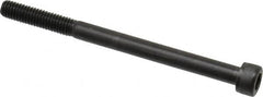 Value Collection - M6x1.00 Metric Coarse Hex Socket Drive, Socket Cap Screw - Grade 12.9 Alloy Steel, Black Oxide Finish, Partially Threaded, 80mm Length Under Head - Americas Industrial Supply