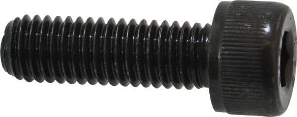 Value Collection - M8x1.25 Metric Coarse Hex Socket Drive, Socket Cap Screw - Grade 12.9 Alloy Steel, Black Oxide Finish, Fully Threaded, 25mm Length Under Head - Americas Industrial Supply