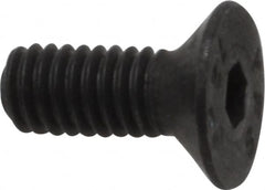 Value Collection - M4x0.70 Metric Coarse Hex Socket Drive, 90° Flat Screw - Grade 12.9 Alloy Steel, Black Oxide Finish, Fully Threaded, 10mm OAL - Americas Industrial Supply