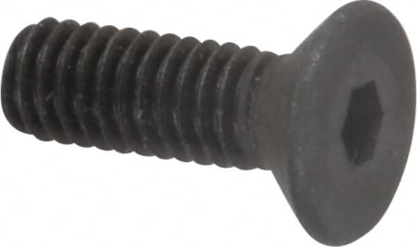 Value Collection - M4x0.70 Metric Coarse Hex Socket Drive, 90° Flat Screw - Grade 12.9 Alloy Steel, Black Oxide Finish, Fully Threaded, 12mm OAL - Americas Industrial Supply