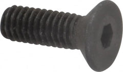 Value Collection - M4x0.70 Metric Coarse Hex Socket Drive, 90° Flat Screw - Grade 12.9 Alloy Steel, Black Oxide Finish, Fully Threaded, 12mm OAL - Americas Industrial Supply