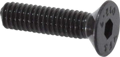 Value Collection - M4x0.70 Metric Coarse Hex Socket Drive, 90° Flat Screw - Grade 12.9 Alloy Steel, Black Oxide Finish, Fully Threaded, 16mm OAL - Americas Industrial Supply