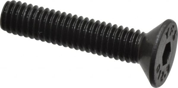 Value Collection - M4x0.70 Metric Coarse Hex Socket Drive, 90° Flat Screw - Grade 12.9 Alloy Steel, Black Oxide Finish, Fully Threaded, 20mm OAL - Americas Industrial Supply