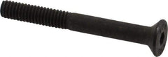Value Collection - M4x0.70 Metric Coarse Hex Socket Drive, 90° Flat Screw - Grade 12.9 Alloy Steel, Black Oxide Finish, Partially Threaded, 35mm OAL - Americas Industrial Supply