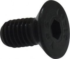 Value Collection - M5x0.80 Metric Coarse Hex Socket Drive, 90° Flat Screw - Grade 12.9 Alloy Steel, Black Oxide Finish, Fully Threaded, 10mm OAL - Americas Industrial Supply
