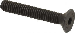 Value Collection - M5x0.80 Metric Coarse Hex Socket Drive, 90° Flat Screw - Grade 12.9 Alloy Steel, Black Oxide Finish, Fully Threaded, 30mm OAL - Americas Industrial Supply