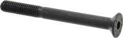 Value Collection - M5x0.80 Metric Coarse Hex Socket Drive, 90° Flat Screw - Grade 12.9 Alloy Steel, Black Oxide Finish, Partially Threaded, 50mm OAL - Americas Industrial Supply
