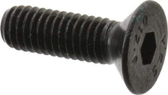 Value Collection - M6x1.00 Metric Coarse Hex Socket Drive, 90° Flat Screw - Grade 12.9 Alloy Steel, Black Oxide Finish, Fully Threaded, 20mm OAL - Americas Industrial Supply