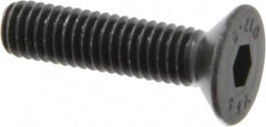 Value Collection - M6x1.00 Metric Coarse Hex Socket Drive, 90° Flat Screw - Grade 12.9 Alloy Steel, Black Oxide Finish, Fully Threaded, 25mm OAL - Americas Industrial Supply