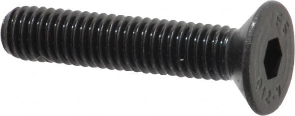Value Collection - M6x1.00 Metric Coarse Hex Socket Drive, 90° Flat Screw - Grade 12.9 Alloy Steel, Black Oxide Finish, Fully Threaded, 30mm OAL - Americas Industrial Supply