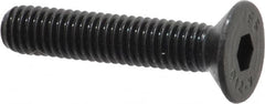 Value Collection - M6x1.00 Metric Coarse Hex Socket Drive, 90° Flat Screw - Grade 12.9 Alloy Steel, Black Oxide Finish, Fully Threaded, 30mm OAL - Americas Industrial Supply