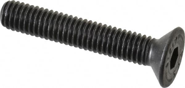 Value Collection - M6x1.00 Metric Coarse Hex Socket Drive, 90° Flat Screw - Grade 12.9 Alloy Steel, Black Oxide Finish, Fully Threaded, 35mm OAL - Americas Industrial Supply