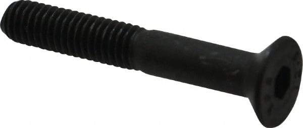 Value Collection - M6x1.00 Metric Coarse Hex Socket Drive, 90° Flat Screw - Grade 12.9 Alloy Steel, Black Oxide Finish, Partially Threaded, 40mm OAL - Americas Industrial Supply