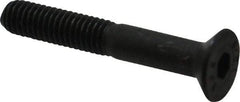 Value Collection - M6x1.00 Metric Coarse Hex Socket Drive, 90° Flat Screw - Grade 12.9 Alloy Steel, Black Oxide Finish, Partially Threaded, 40mm OAL - Americas Industrial Supply