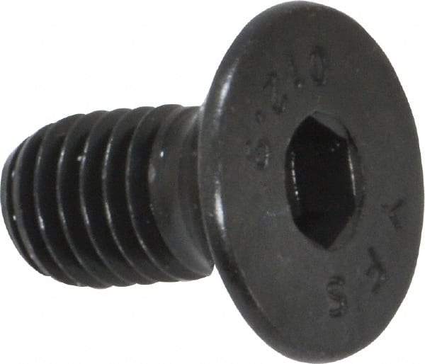Value Collection - M8x1.25 Metric Coarse Hex Socket Drive, 90° Flat Screw - Grade 12.9 Alloy Steel, Black Oxide Finish, Fully Threaded, 16mm OAL - Americas Industrial Supply