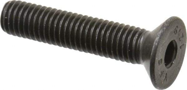 Value Collection - M8x1.25 Metric Coarse Hex Socket Drive, 90° Flat Screw - Grade 12.9 Alloy Steel, Black Oxide Finish, Fully Threaded, 40mm OAL - Americas Industrial Supply