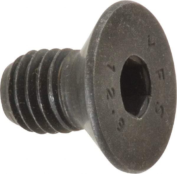Value Collection - M10x1.50 Metric Coarse Hex Socket Drive, 90° Flat Screw - Grade 12.9 Alloy Steel, Black Oxide Finish, Fully Threaded, 16mm OAL - Americas Industrial Supply