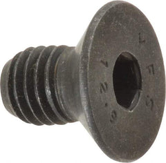 Value Collection - M10x1.50 Metric Coarse Hex Socket Drive, 90° Flat Screw - Grade 12.9 Alloy Steel, Black Oxide Finish, Fully Threaded, 16mm OAL - Americas Industrial Supply