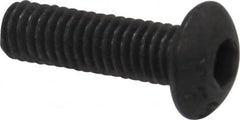 Value Collection - M3x0.50 Metric Coarse Hex Socket Drive, Button Screw - Grade 12.9 Alloy Steel, Black Oxide Finish, Fully Threaded, 10mm Length Under Head - Americas Industrial Supply