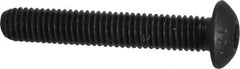Value Collection - M5x0.80 Metric Coarse Hex Socket Drive, Button Screw - Grade 12.9 Alloy Steel, Black Oxide Finish, Fully Threaded, 30mm Length Under Head - Americas Industrial Supply