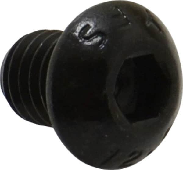 Value Collection - M8x1.25 Metric Coarse Hex Socket Drive, Button Screw - Grade 12.9 Alloy Steel, Black Oxide Finish, Fully Threaded, 10mm Length Under Head - Americas Industrial Supply