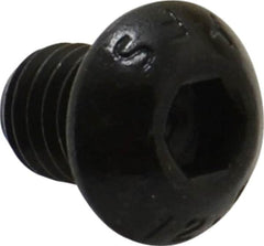 Value Collection - M8x1.25 Metric Coarse Hex Socket Drive, Button Screw - Grade 12.9 Alloy Steel, Black Oxide Finish, Fully Threaded, 10mm Length Under Head - Americas Industrial Supply