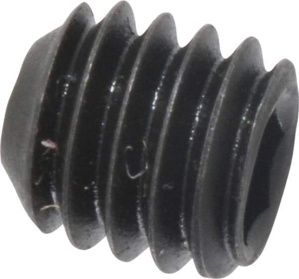 Value Collection - M4x0.70 Metric Coarse, 4mm OAL, Cup Point Set Screw - Grade 14.9 (45H) Alloy Steel, 2mm Key - Americas Industrial Supply