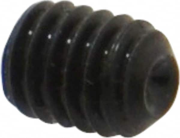 Value Collection - M4x0.70 Metric Coarse, 5mm OAL, Cup Point Set Screw - Grade 14.9 (45H) Alloy Steel, 2mm Key - Americas Industrial Supply