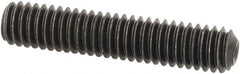Value Collection - M4x0.70 Metric Coarse, 20mm OAL, Cup Point Set Screw - Grade 14.9 (45H) Alloy Steel, 2mm Key - Americas Industrial Supply