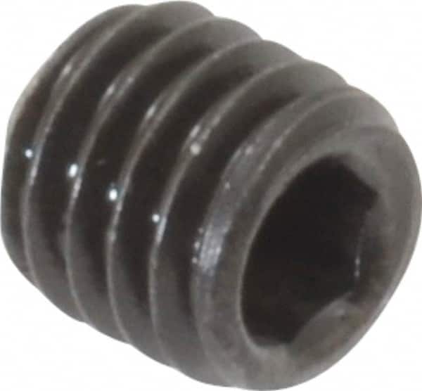 Value Collection - M5x0.80 Metric Coarse, 5mm OAL, Cup Point Set Screw - Grade 14.9 (45H) Alloy Steel, 2.5mm Key - Americas Industrial Supply