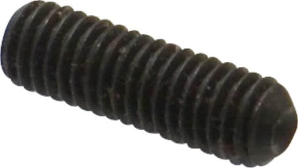 Value Collection - M5x0.80 Metric Coarse, 16mm OAL, Cup Point Set Screw - Grade 14.9 (45H) Alloy Steel, 2.5mm Key - Americas Industrial Supply