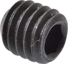 Value Collection - M6x1.00 Metric Coarse, 6mm OAL, Cup Point Set Screw - Grade 14.9 (45H) Alloy Steel, 3mm Key - Americas Industrial Supply