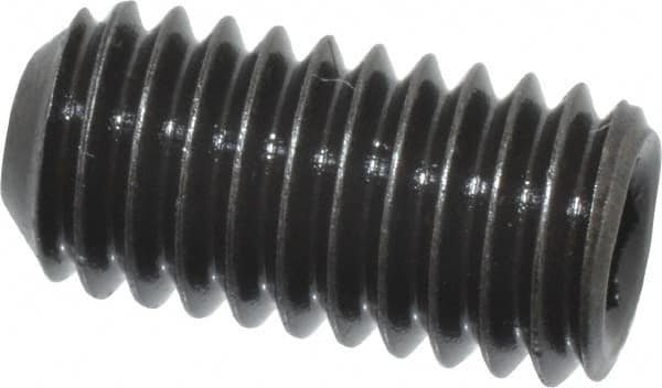 Value Collection - M6x1.00 Metric Coarse, 12mm OAL, Cup Point Set Screw - Grade 14.9 (45H) Alloy Steel, 3mm Key - Americas Industrial Supply