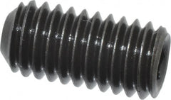 Value Collection - M6x1.00 Metric Coarse, 12mm OAL, Cup Point Set Screw - Grade 14.9 (45H) Alloy Steel, 3mm Key - Americas Industrial Supply