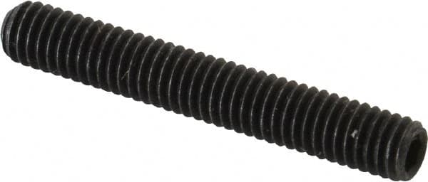 Value Collection - M6x1.00 Metric Coarse, 40mm OAL, Cup Point Set Screw - Grade 14.9 (45H) Alloy Steel, 3mm Key - Americas Industrial Supply