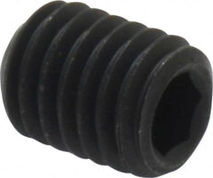 Value Collection - M8x1.25 Metric Coarse, 10mm OAL, Cup Point Set Screw - Grade 14.9 (45H) Alloy Steel, 4mm Key - Americas Industrial Supply
