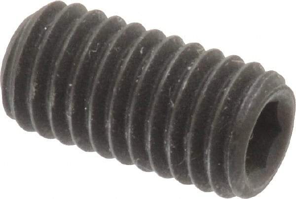 Value Collection - M8x1.25 Metric Coarse, 16mm OAL, Cup Point Set Screw - Grade 14.9 (45H) Alloy Steel, 4mm Key - Americas Industrial Supply