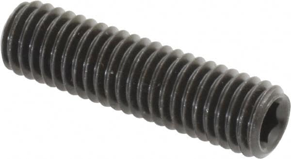 Value Collection - M8x1.25 Metric Coarse, 30mm OAL, Cup Point Set Screw - Grade 14.9 (45H) Alloy Steel, 4mm Key - Americas Industrial Supply