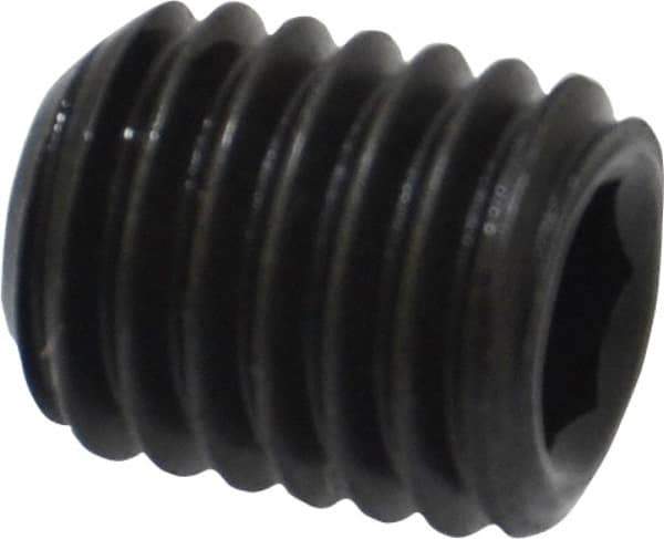 Value Collection - M10x1.50 Metric Coarse, 12mm OAL, Cup Point Set Screw - Grade 14.9 (45H) Alloy Steel, 5mm Key - Americas Industrial Supply