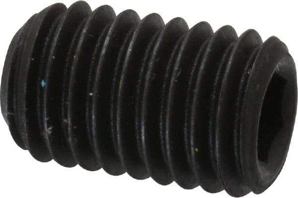 Value Collection - M10x1.50 Metric Coarse, 16mm OAL, Cup Point Set Screw - Grade 14.9 (45H) Alloy Steel, 5mm Key - Americas Industrial Supply