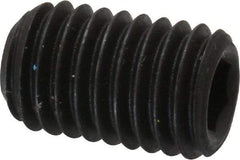 Value Collection - M10x1.50 Metric Coarse, 16mm OAL, Cup Point Set Screw - Grade 14.9 (45H) Alloy Steel, 5mm Key - Americas Industrial Supply