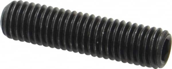 Value Collection - M10x1.50 Metric Coarse, 40mm OAL, Cup Point Set Screw - Grade 14.9 (45H) Alloy Steel, 5mm Key - Americas Industrial Supply