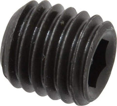 Value Collection - M12x1.75 Metric Coarse, 12mm OAL, Cup Point Set Screw - Grade 14.9 (45H) Alloy Steel, 6mm Key - Americas Industrial Supply