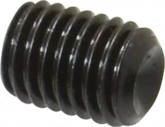Value Collection - M12x1.75 Metric Coarse, 16mm OAL, Cup Point Set Screw - Grade 14.9 (45H) Alloy Steel, 6mm Key - Americas Industrial Supply