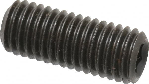 Value Collection - M12x1.75 Metric Coarse, 30mm OAL, Cup Point Set Screw - Grade 14.9 (45H) Alloy Steel, 6mm Key - Americas Industrial Supply